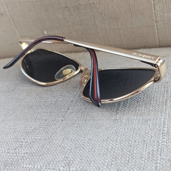 Yves Saint Laurent Women Sunglasses y101 130 Vintage Gold Oval Frame main image 16